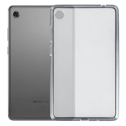 Frosted-clear TPU tablet case with see-through back and camera cutout