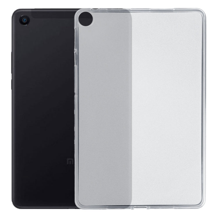 Frosted clear TPU tablet case for tablet back with side and camera cutouts
