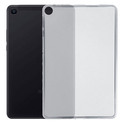 Frosted clear TPU tablet case for tablet back with side and camera cutouts