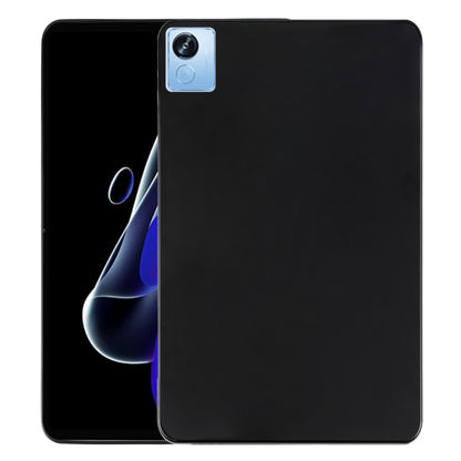 Black TPU tablet case with protective edges and top camera opening