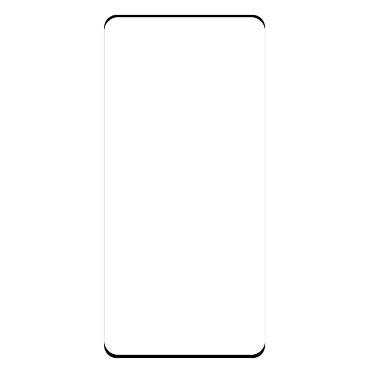 Clear tempered glass screen protector with curved edges, full-screen coverage