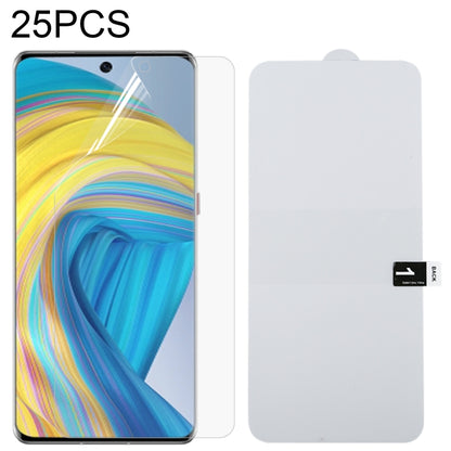 Hydrogel screen protector film set with full-coverage sheets for phone, 25 pcs