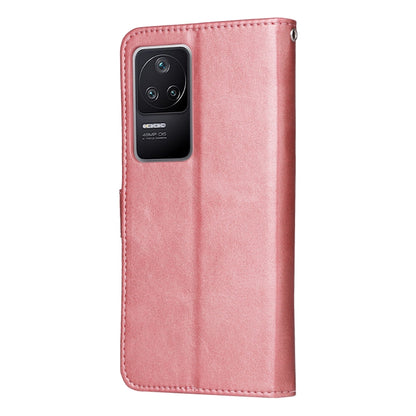 Pink textured leather phone case with camera cutout and stitched edges