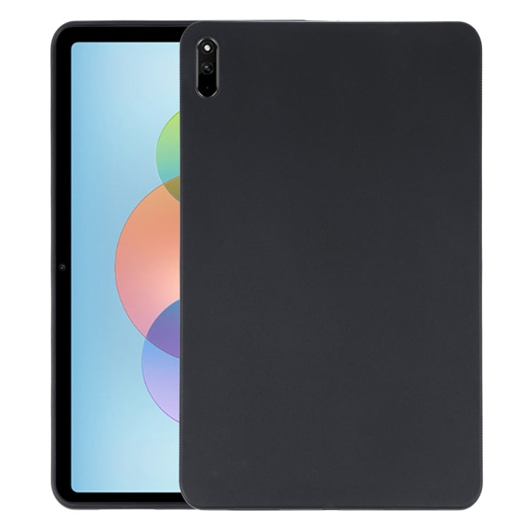 Matte black TPU tablet case with camera cutout and slim back cover