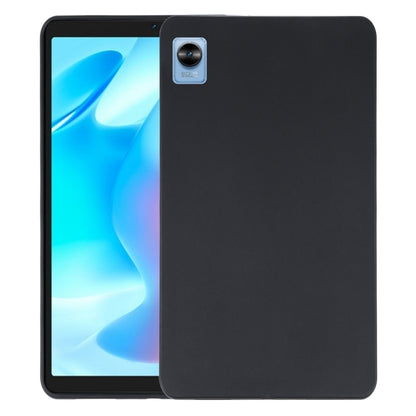 Black TPU tablet case with rear camera cutout and raised bezel