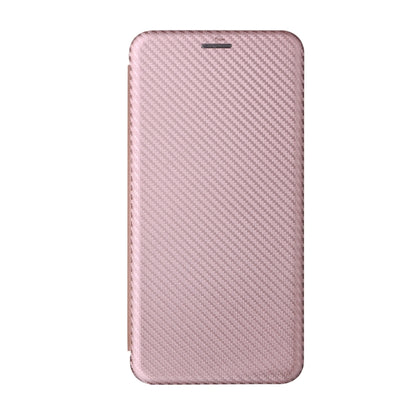 Pink carbon-fiber textured flip case with slim folio cover
