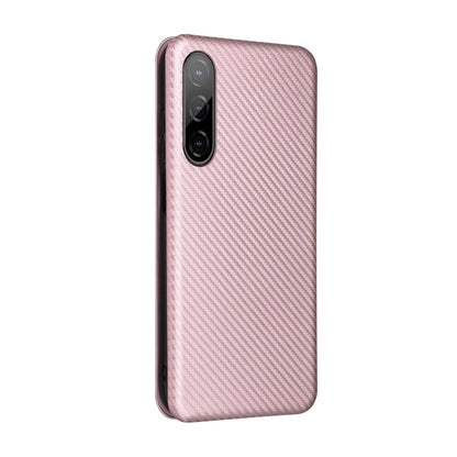 Pink carbon-fiber textured phone case with camera cutouts
