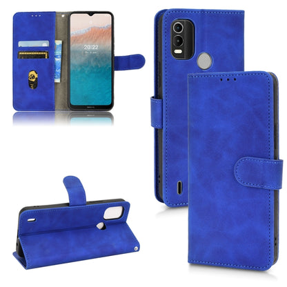 Royal blue leather flip phone case with magnetic closure and card slots
