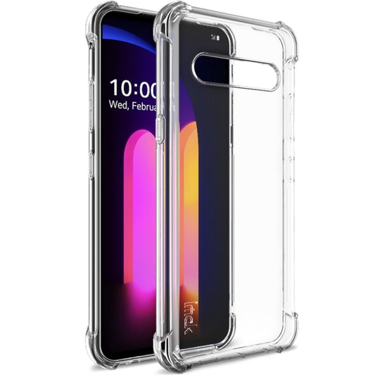 Transparent shockproof TPU phone case with raised camera lip and port cutouts
