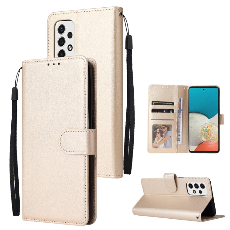 Beige leather wallet phone case with 3 card slots and folio stand
