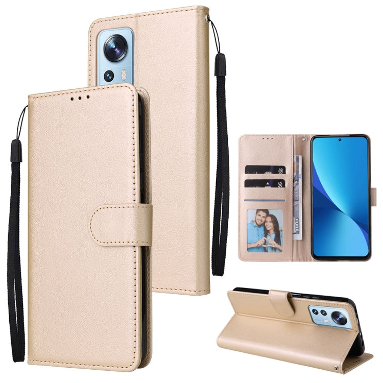 Beige leather wallet phone case with 3 card slots, folio cover and wrist strap