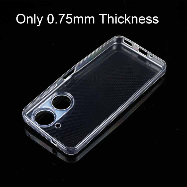 Ultra-slim clear TPU phone case with open ports and camera cutouts.