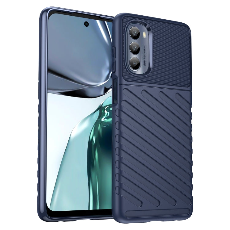 Shockproof TPU phone case for Motorola Moto G62 5G, black textured design with camera cutouts