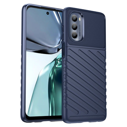 Shockproof TPU phone case for Motorola Moto G62 5G, black textured design with camera cutouts