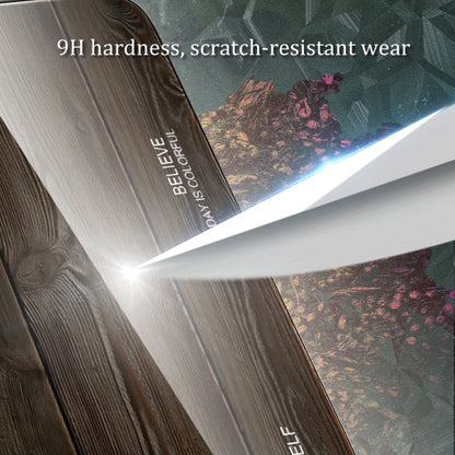 Wood Grain Glass Protective Case, For vivo S9e, For vivo V15, For vivo V21