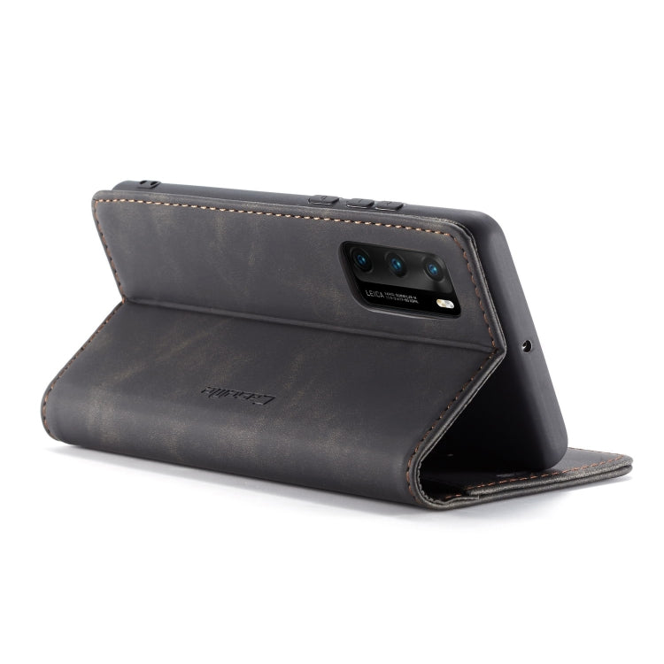 Leather flip wallet case with card slot and stand for Huawei P40 Pro