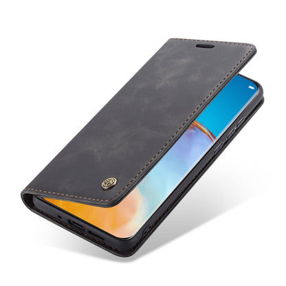 Leather flip wallet case with card slot and stand for Huawei P40 Lite