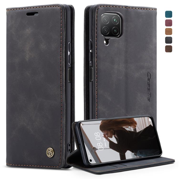 Leather flip wallet case with card slot and stand for Huawei P40 Pro