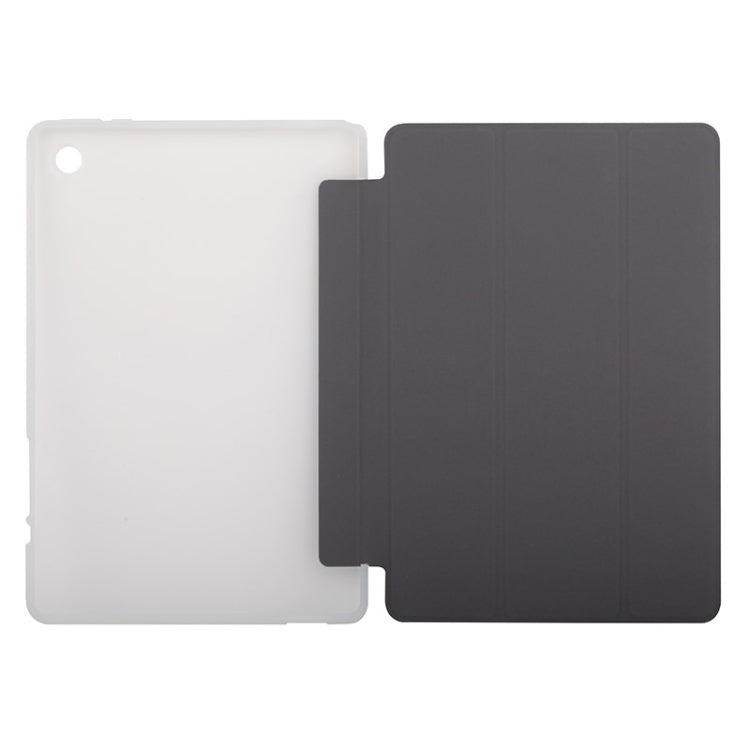 Teclast 3-fold tablet folio case, dark gray and white options shown side by side