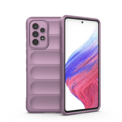 Magic Shield TPU phone case in purple, with ridged grip and raised camera cutouts