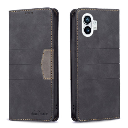 Black magnetic leather phone case with card holder and dual-camera cutout