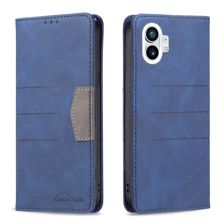 Blue magnetic leather phone wallet case with flip cover and dual camera cutout
