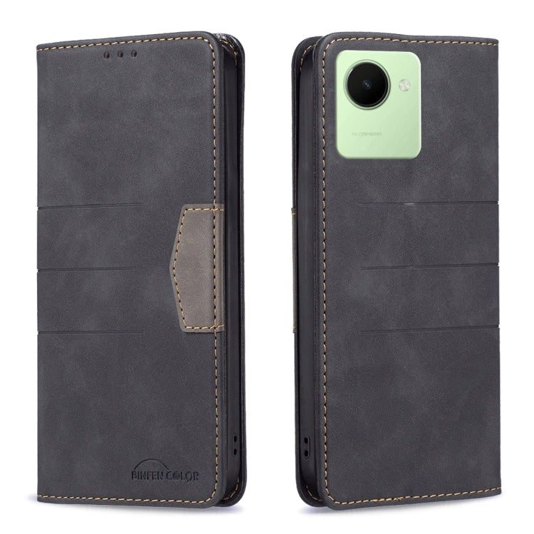 Black magnetic leather phone case with card holder and single-camera cutout