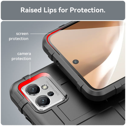 Rugged black TPU phone case with raised lips for screen and camera protection