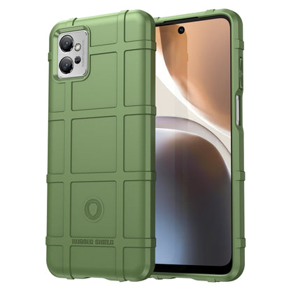 Rugged green TPU phone case with raised camera guard and shockproof bumper