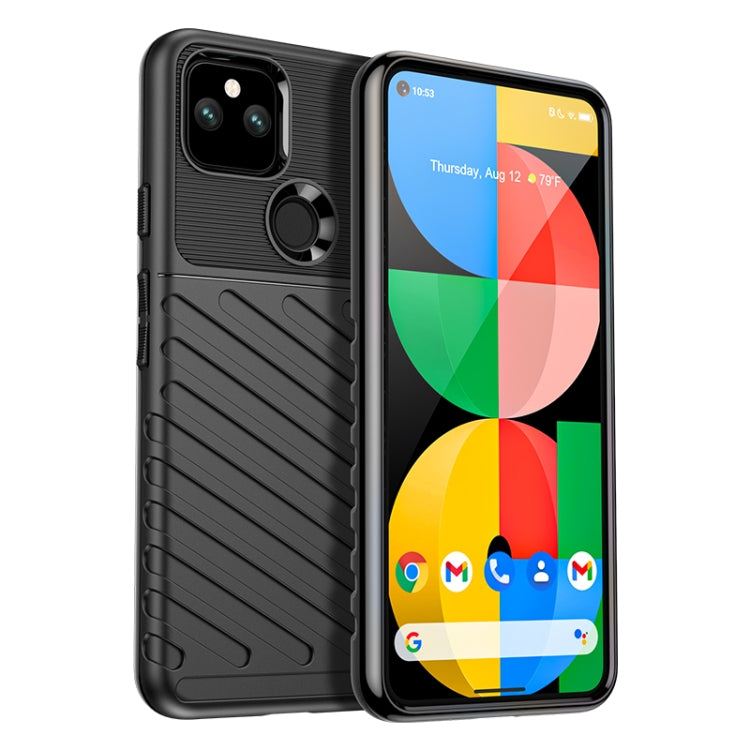 Black shockproof TPU phone case with front and back coverage, camera cutout