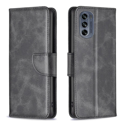 Dark grey lambskin leather folio phone case with magnetic flap and camera cutout
