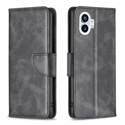 Dark grey lambskin leather folio phone case with front pocket and side opening