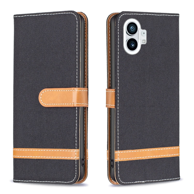 Textured fabric leather wallet phone case with magnetic flap, dark gray-black