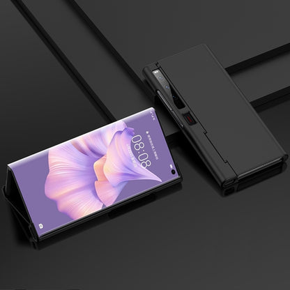 Black all-inclusive phone case with hinge cutouts for Huawei Mate Xs 2
