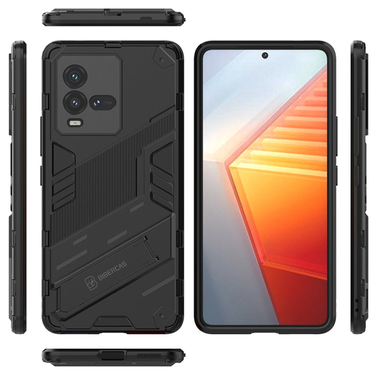 Black shockproof phone case shown with screen protector fit and camera cutouts