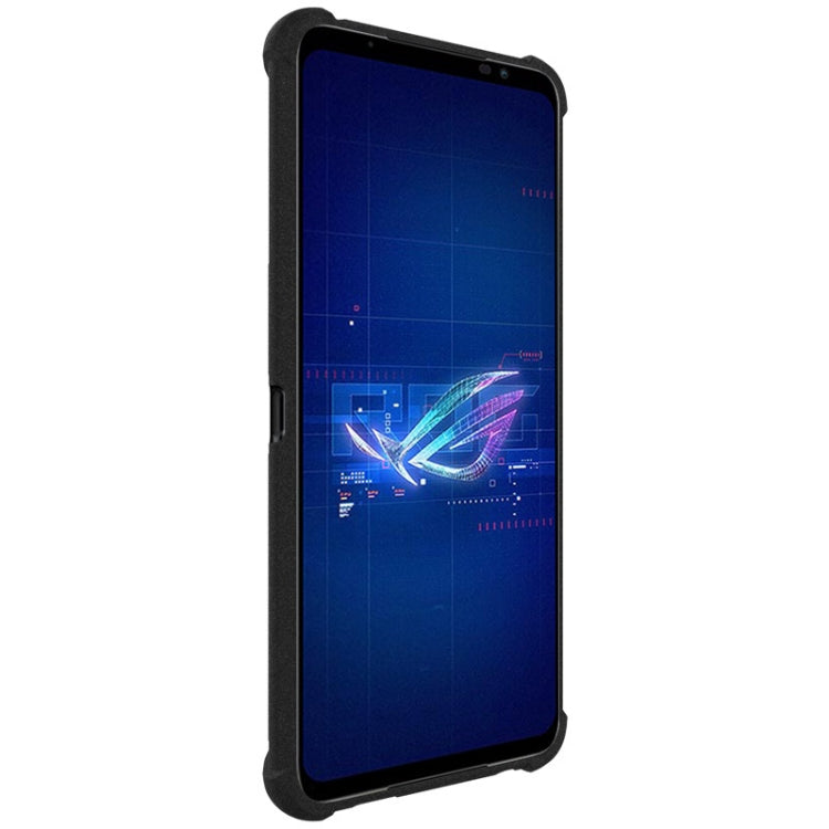 Matte black shockproof TPU phone case with screen protector fit and side buttons