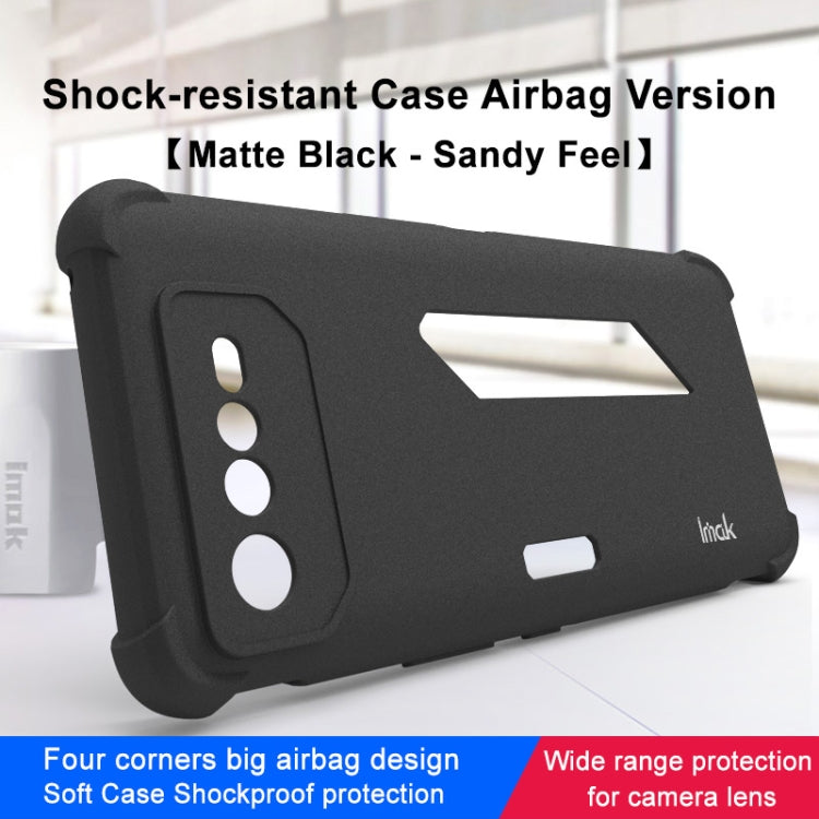 Matte black shock-resistant TPU case with large corner airbag bumper