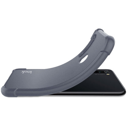 IMAK matte grey shockproof TPU bumper case with raised corners for phone face protection