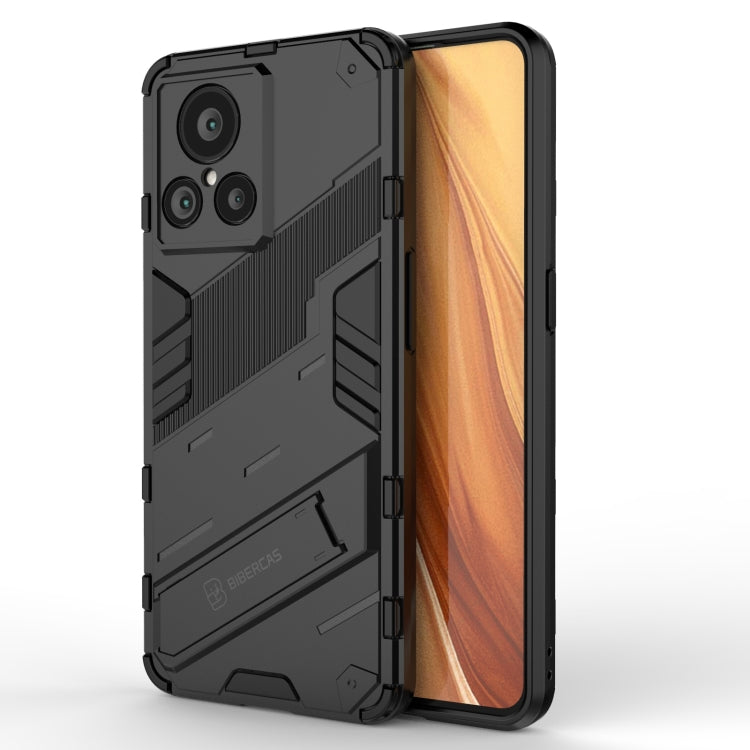 Dark grey shockproof phone case with textured back and camera cutouts