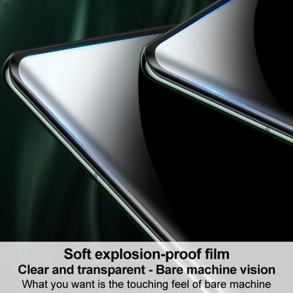 Curved clear hydrogel film edge detail for a full-screen smartphone protector