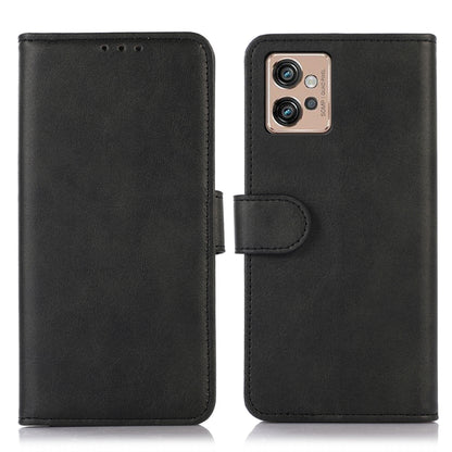 Black cow-texture leather phone wallet case with camera cutout and folding cover