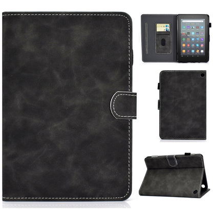 Smart leather tablet case with cowhide texture, front flap and built-in kickstand