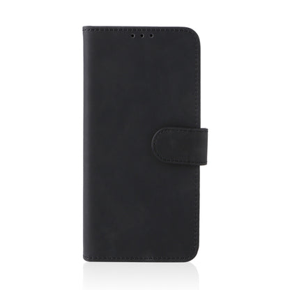 Black magnetic flip leather phone case with folio cover and side card pocket