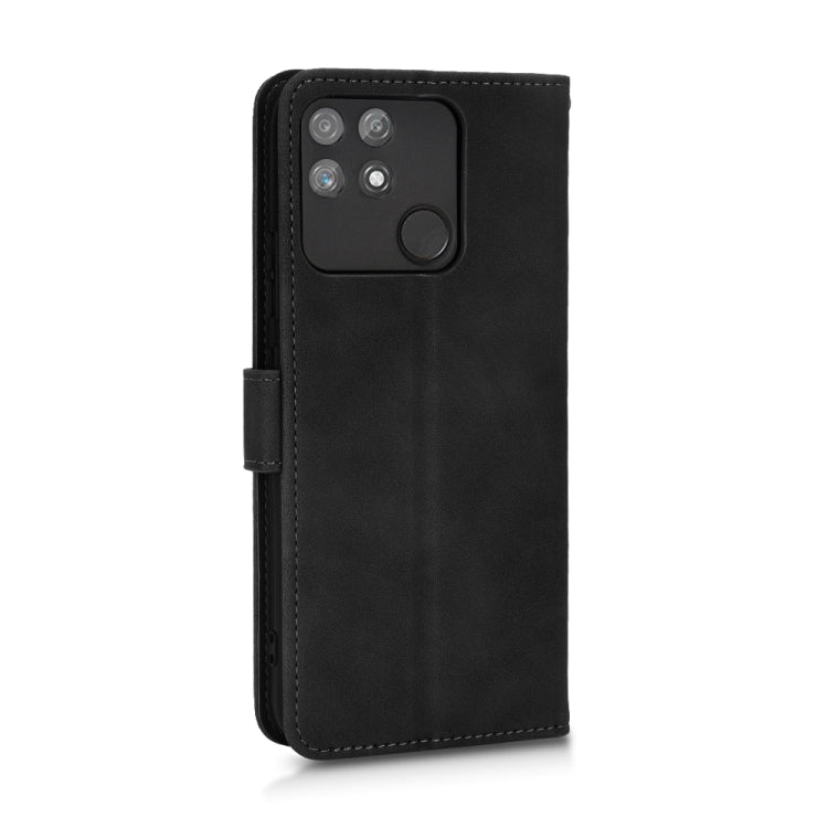 Black magnetic flip leather phone case with camera cutout and folio strap