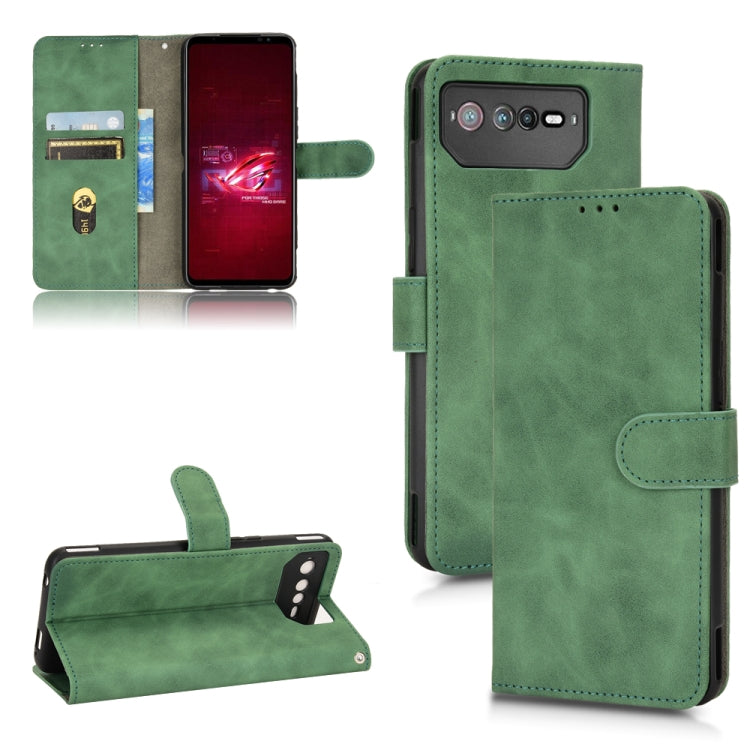 Green leather folio phone case with magnetic closure, card slots, and camera cutout