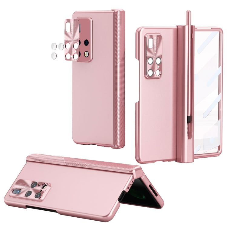 Pink hinged folding phone case with S Pen fold edition for Huawei Mate X2