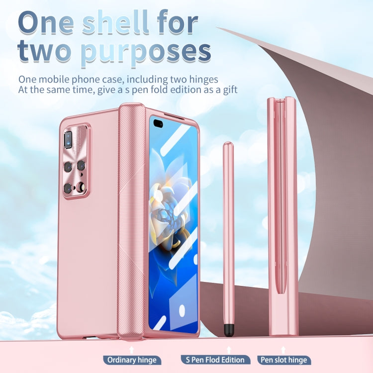 Pink hinged folding phone case with S Pen fold edition for Huawei Mate X2