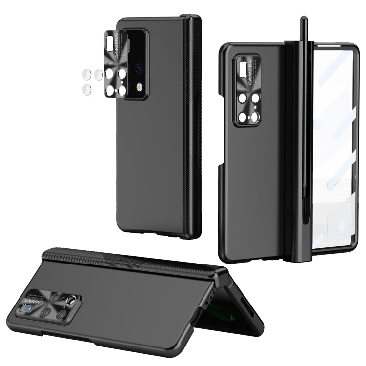 Black hinged folding phone case with S Pen fold edition for Huawei Mate X2