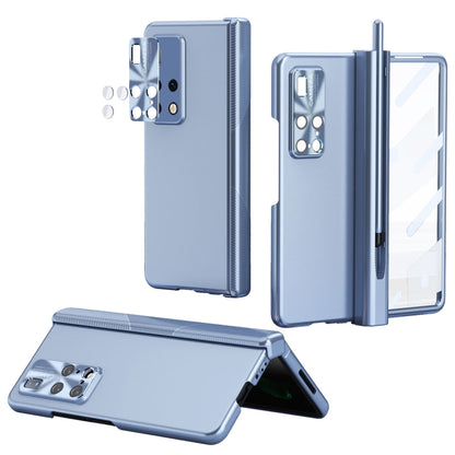 Blue hinged folding phone case with S Pen fold edition for Huawei Mate X2