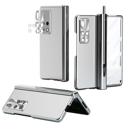 Silver hinged folding phone case with S Pen fold edition for Huawei Mate X2